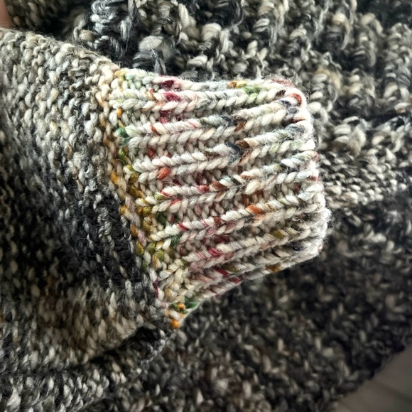 Moth (Anthropologie) oversized black/grey cardigan sweater- M/L - Picture 6 of 6